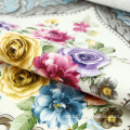 Fabrik Ruang Tamu Reka Bentuk Jacquard Sofa Fabric